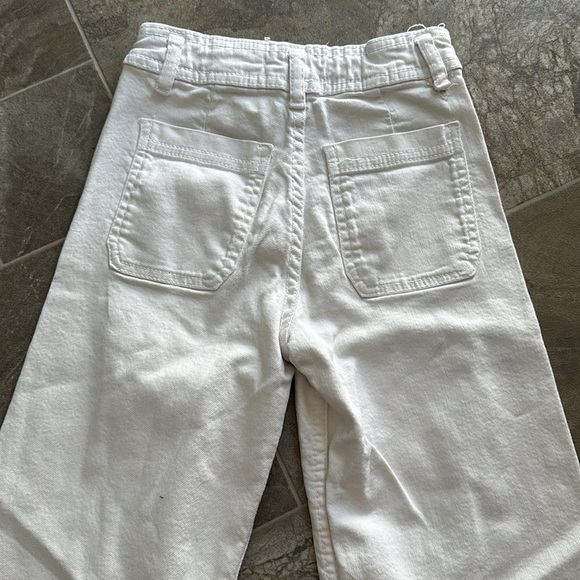 Zara relaxed,fit wide leg baggy, jeans, 8 girls, white, no stains, rips or tears - Picture 5 of 7